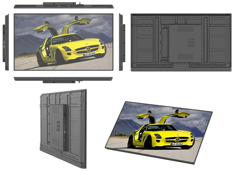 Q8G 55 inch tempered glass digital signage